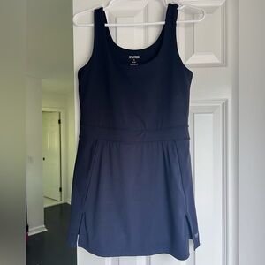 Splits59 Navy Sleeveless Athletic Dress